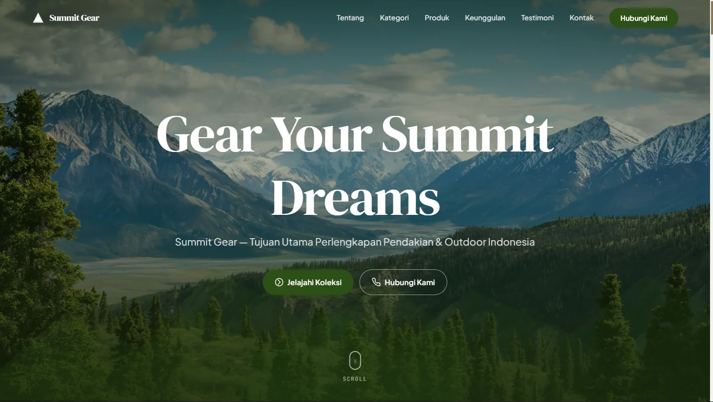 Summit Gear — Premium Climbing & Hiking Catalog